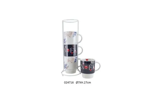 EFYA SET 4 MUGS S/CO 24716